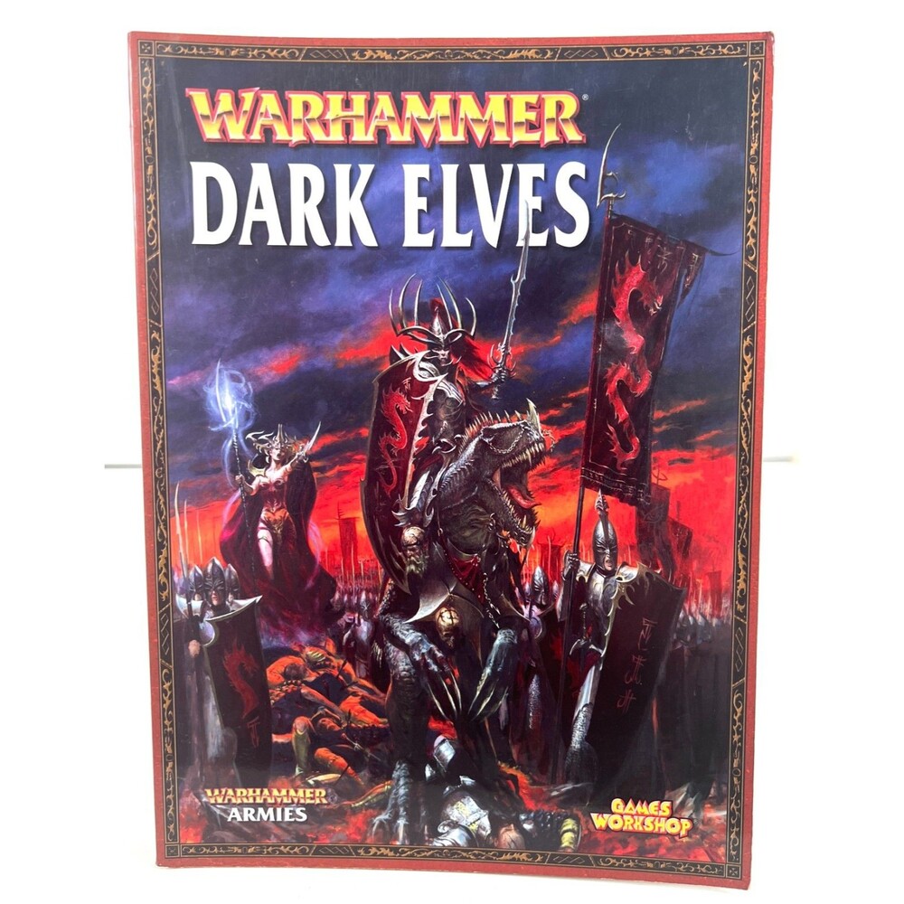 Vtg 2008 Warhammer Fantasy Dark Elves 7th Edition Army Sourcebook Rulebook WFB